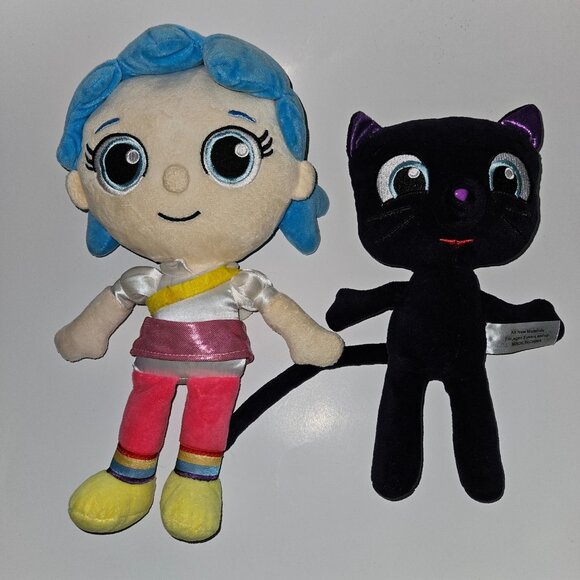 True & Rainbow Kingdom Bartleby Purple Cat Plush Lot Stuffed Toy Doll - Picture 1 of 13